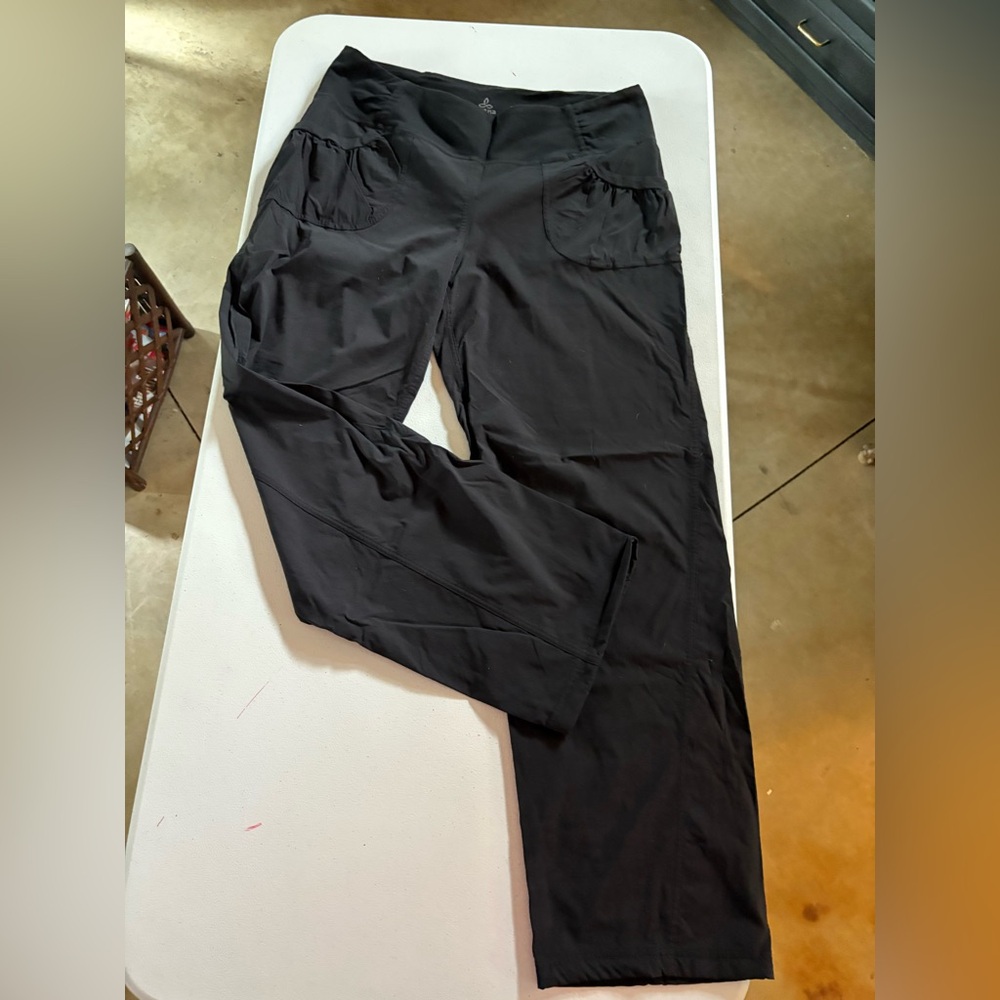 Prana Black Summit Cargo Pants Lightweight Performance Wear